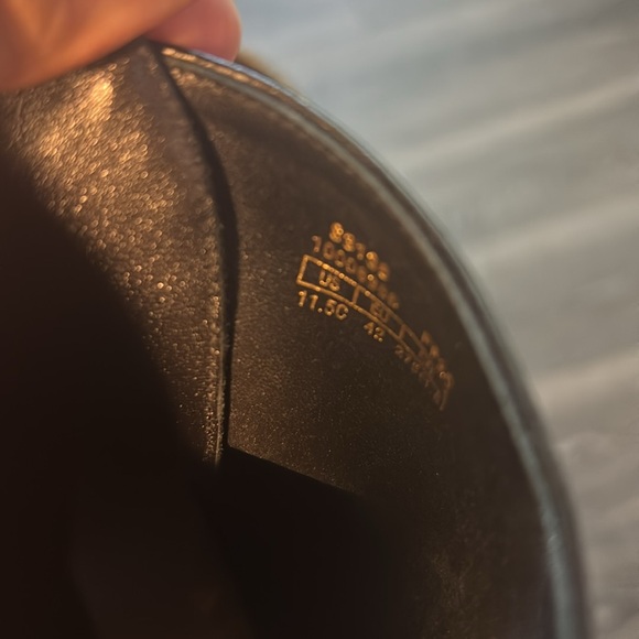 Black Studded Leather Boots 42. 11.5 US - Picture 13 of 16